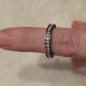 Sterling Silver CZ Band
